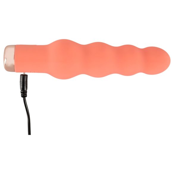 You2Toys - vaginaliniai kamuoliukai su vibracija - silikonas, persikinė spalva