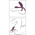 Couples Choice - vibruojantis žiedas poroms - įkraunamas - violetinis
