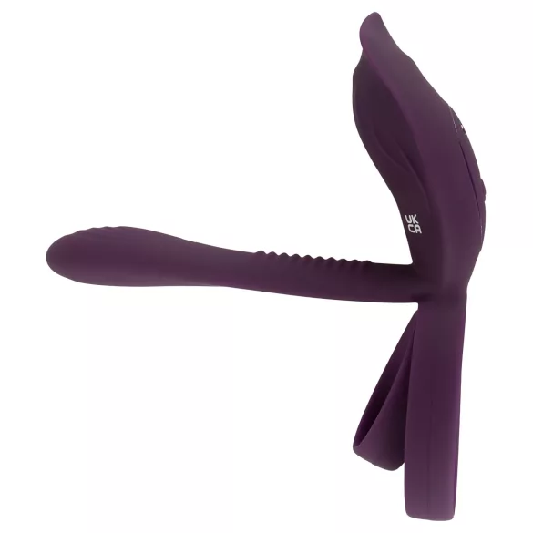 Couples Choice - vibruojantis žiedas poroms - įkraunamas - violetinis