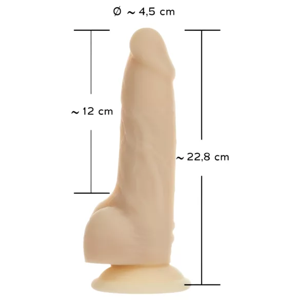Naked Addiction Rotating 7 - natūralus besisukantis vibratorius (18 cm)