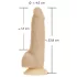 Naked Addiction Rotating 7 - natūralus besisukantis vibratorius (18 cm)