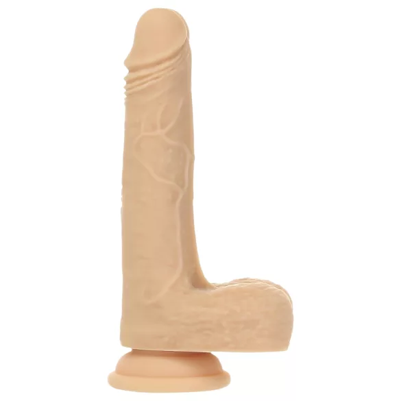 Naked Addiction - stūmuojamas vibratorius - 19 cm - kūno spalvos