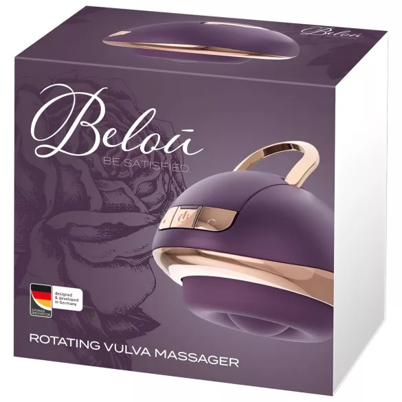 Belou - klitorio masažuoklis vibratoriumas su sukimu - silikonas - violetinis