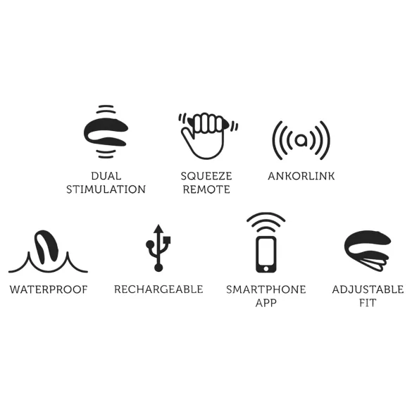 We-Vibe Chorus - programėle valdoma porų vibratorius (oranžinis)