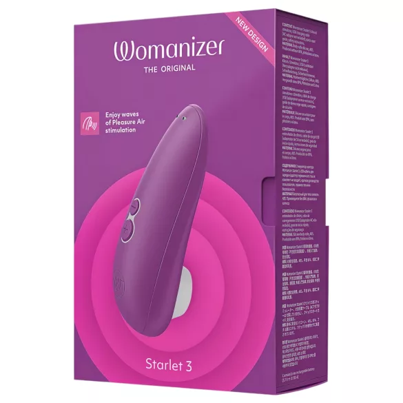 Womanizer Starlet 3 - klitorio stimuliatorius su oro bangomis - violetinis