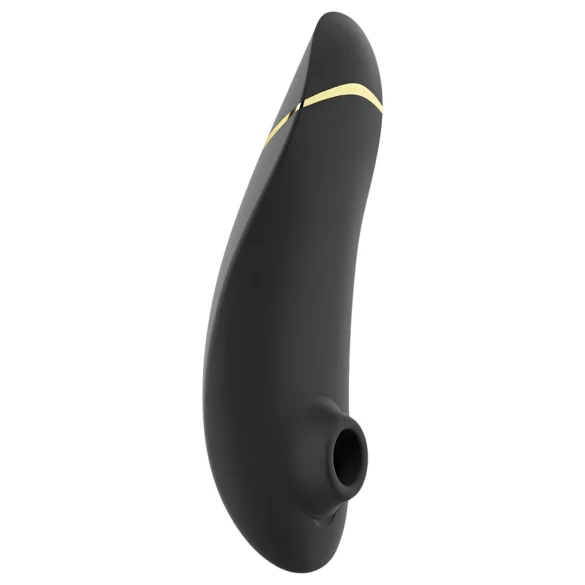 Womanizer Premium 2 - klitorio stimuliatorius su oro bangomis - juodas