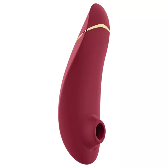 Womanizer Premium 2 - klitorio stimuliatorius su oro bangomis - raudonas