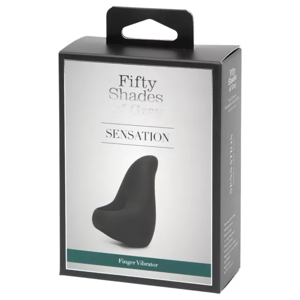 Fifty Shades of Grey - piršto vibratorius - juodas silikonas