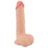 Nature Skin - dildo su oda - 19 cm kūno spalvos