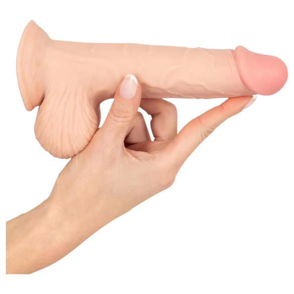 Nature Skin - dildo su oda - 19 cm kūno spalvos