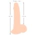 Nature Skin - dildo su oda - 19 cm kūno spalvos