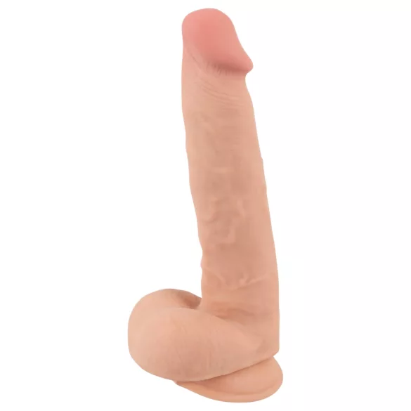 Nature Skin - dildo su oda - 25 cm natūralios spalvos