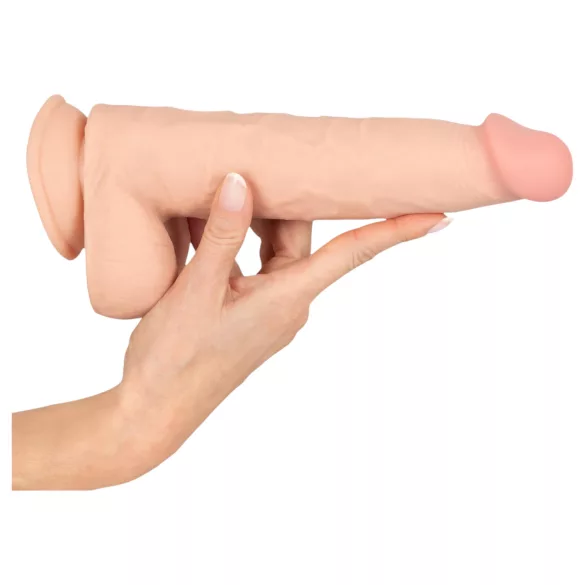 Nature Skin - dildo su oda - 25 cm natūralios spalvos