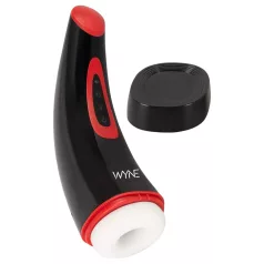   WYNE 03 - masturbatorius vyrams - vibruojantis, siurbimo funkcija - juodas