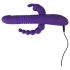 SMILE Triple - įkraunamas, trigubo veikimo besisukantis vibratorius (violetinis)