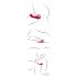 You2Toys Strapless - belaidis, prisegamas vibratorius (raudonas)