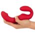 You2Toys be diržų - nuotolinis užsegamas vibratorius (raudonas)