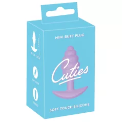   Cuties - mini analinis kaištis - silikoninis - violetinis - 2,8 cm