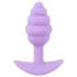 Cuties mini užpakaliuko kaištis - silikoninis analinis kaištis (violetinis, 2,8 cm)