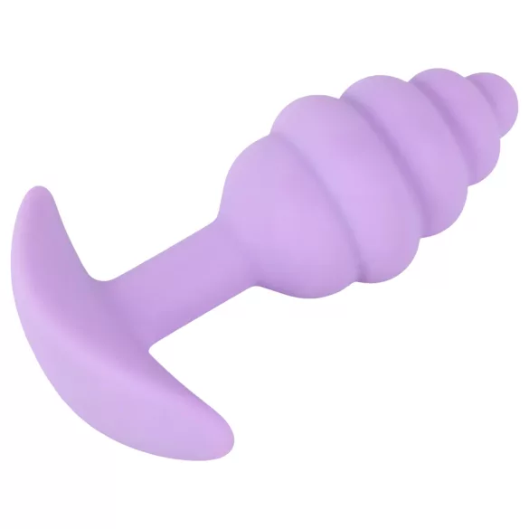 Cuties mini užpakaliuko kaištis - silikoninis analinis kaištis (violetinis, 2,8 cm)