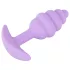 Cuties mini užpakaliuko kaištis - silikoninis analinis kaištis (violetinis, 2,8 cm)