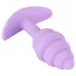 Cuties mini užpakaliuko kaištis - silikoninis analinis kaištis (violetinis, 2,8 cm)