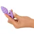 Cuties mini užpakaliuko kaištis - silikoninis analinis kaištis (violetinis, 2,8 cm)