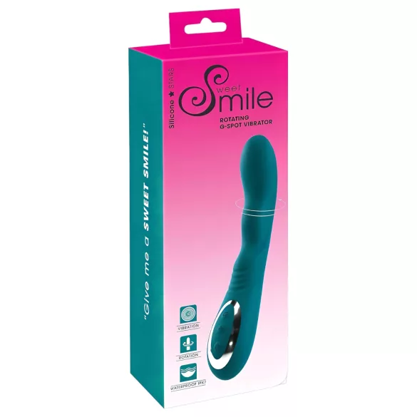 SMILE - įkraunamas vandeniui atsparus G taško vibratorius - žalias
