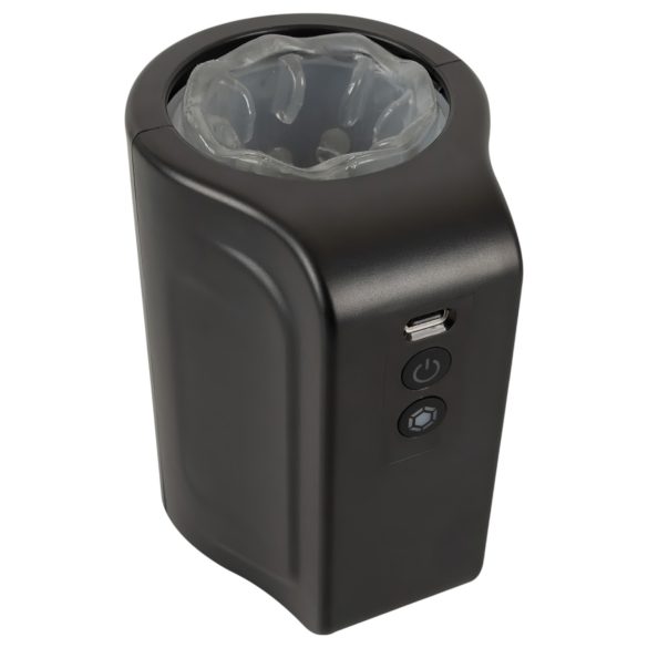 Rebel - vandeniui atsparus besisukantis masturbatorius - juodas