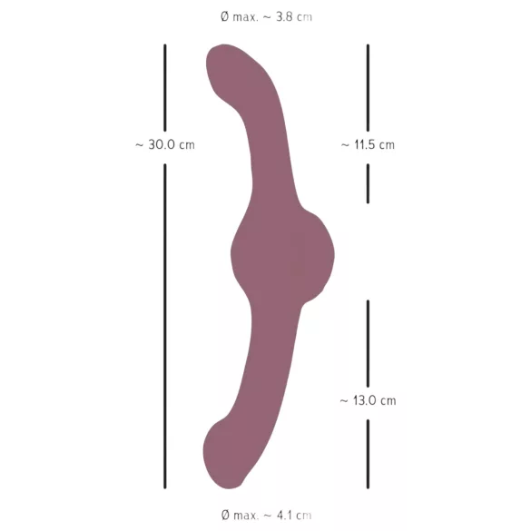 You2Toys - dvigubas vibratorius - vibruojantis - violetinis