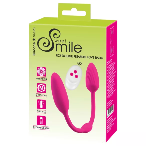 Sweet Smile - RC dvigubas geišos kamuoliukas (rožinis)