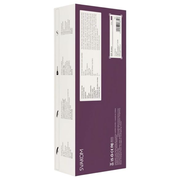 Svakom Avery - vibratorius su klitorio atšaka ir judančia ašimi - violetinis