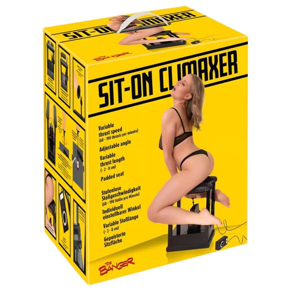 The Banger Sit-On-Climaxer - tinklinis sekso aparatas (juodas)