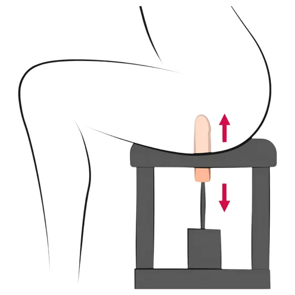 The Banger Sit-On-Climaxer - tinklinis sekso aparatas (juodas)