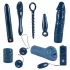 You2Toys - vibratorių rinkinys - 9 dalys - mėlynas