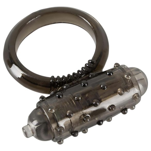 You2Toys - vibruojantis penio žiedas - silikonas - juodas