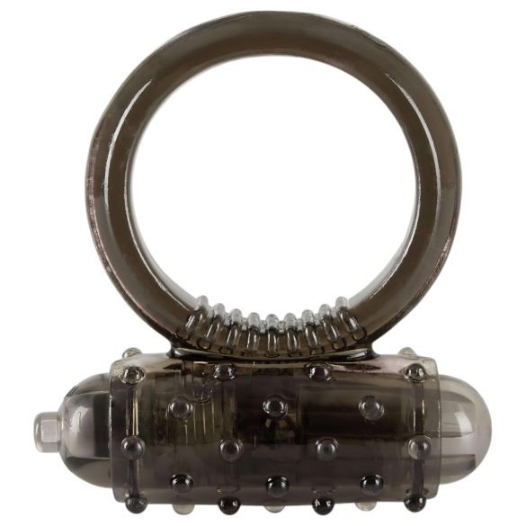 You2Toys - vibruojantis penio žiedas - silikonas - juodas