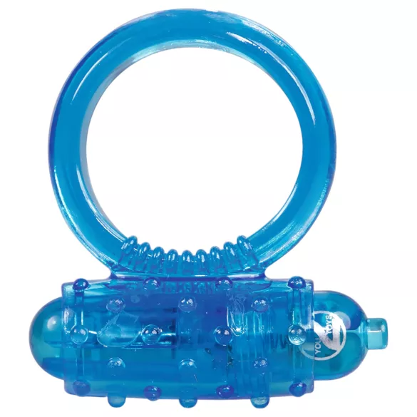 You2Toys - vibruojantis penio žiedas - silikonas - mėlynas