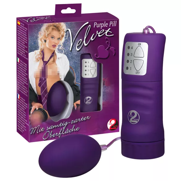 You2Toys - vibruojantis kiaušinėlis - švelnus paviršius - violetinis