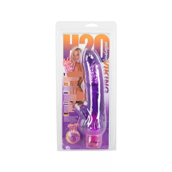 H2O Viking - vibratorius - vandeniui atsparus - violetinis