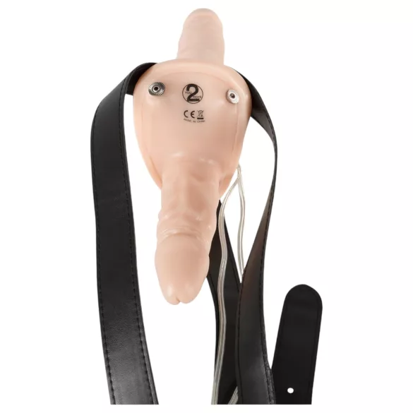 You2Toys - prisegamas dvigubas vibratorius - kūno spalvos