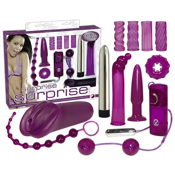 You2Toys - vibratorių rinkinys - 12 dalių erotinis rinkinys