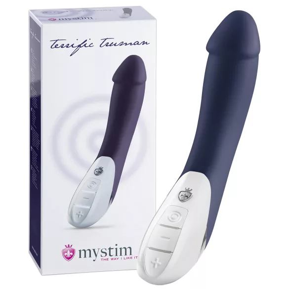 mystim Terrific Truman - vibratorius dviem motorais - mėlynas