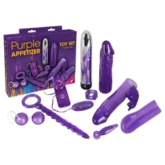   You2Toys - vibratorius rinkinys 9 dalių - violetinės spalvos