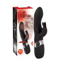   SMILE Blacky - vibratorius su 2 motoriukais - įkraunamas USB - juodas