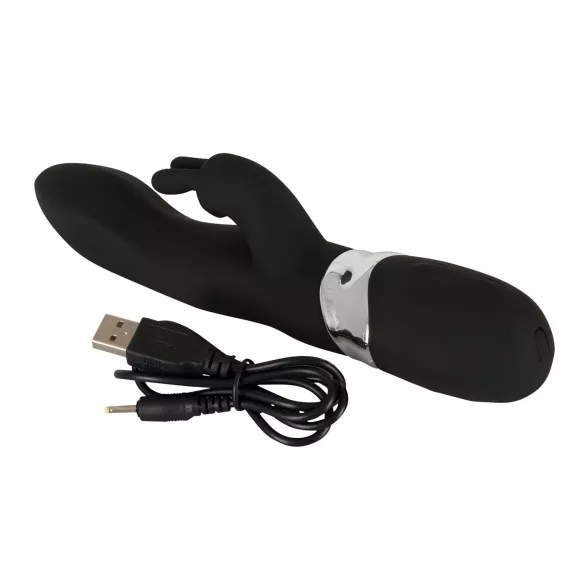 SMILE Blacky - vibratorius su 2 motoriukais - įkraunamas USB - juodas