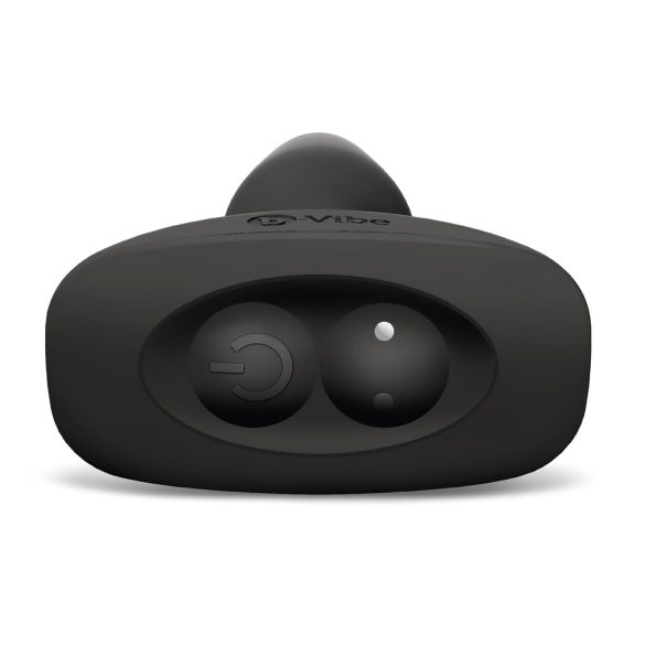 b-Vibe - sukamasis karoliukų, įkraunamas analinis vibratorius (juodas)