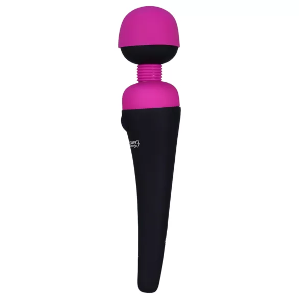 PalmPower Wand - vibratorinis masažuoklis - įkraunamas - rožinis/juodas