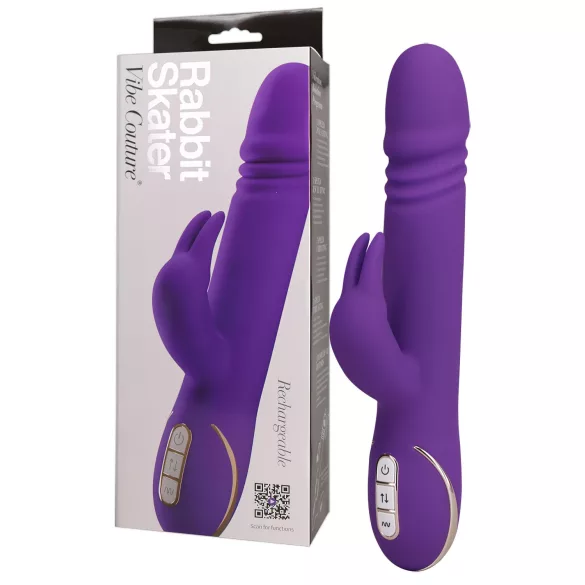 Vibe Couture - Triušio tipo stūmimo vibratorius - silikonas, violetinis