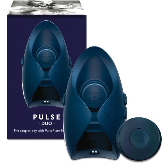 Pulse III Duo - įkraunamas masturbatorius ir porinis vibratorius (pilkas)